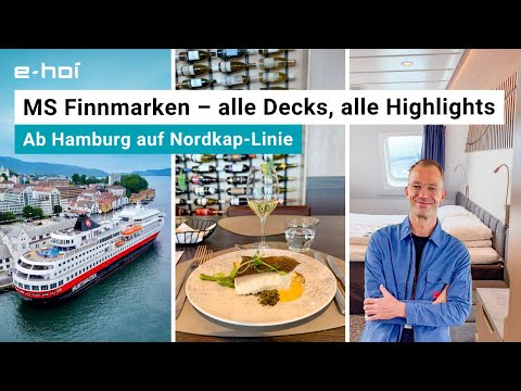 Neu: Hurtigruten MS Finnmarken – Alle Decks, Highlights | Nordkap-Route ab Hamburg