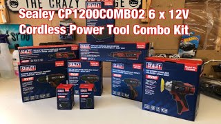 Sealey CP1200COMBO2 12V Cordless Power Tool  Kit