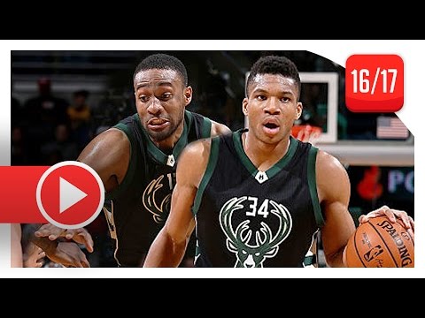 Giannis Antetokounmpo & Jabari Parker Full Highlights vs Cavaliers (2016.12.20) - 55 Pts Total