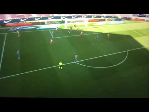 Barcelona Vs Atlantico Madrid  Dembele missed Header