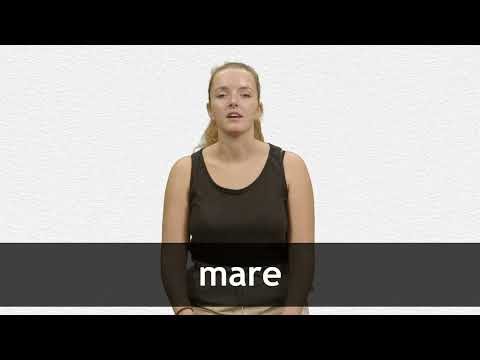 How to pronounce MARE in French