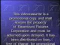 Paramount Home Video Demo Tape Warning Screen 1995 2007