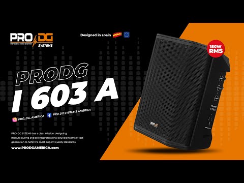 Pro DG i603A (600 Watts Peak) Professional Compact All-in-One Battery-Powered System with Bluetooth (6 Hours) - (Designed in Spain) image 8