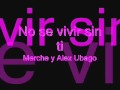 No se vivir sin ti - Merche y Alex Ubago 