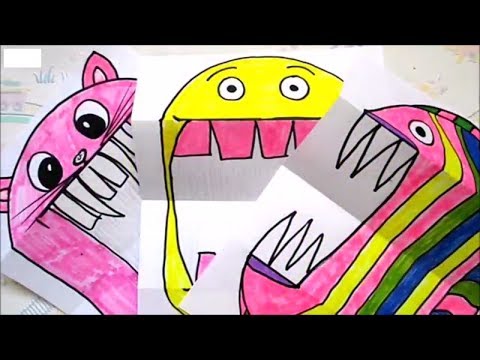 Easy paper crafts | FEROCIOUS BEINGS PAPER PROJECT | DIY ...