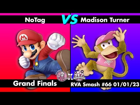 RVA Smash #66: NoTag (Mario) vs Madison Turner (Diddy Kong) - GRAND FINALS - Smash Ultimate SSBU