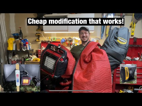 How to make your ice fishing shelter warmer. This 10$ modification made a difference!