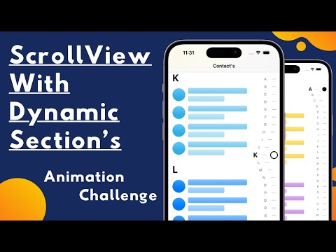ScrollView With Dynamic Section's - Complex UI - Animation Challenge - Xcode 14 - SwiftUI