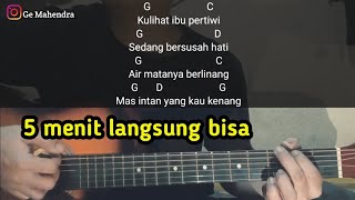 Download lagu Kunci Gitar IBU PERTIWI - Lagu Wajib Nasional | Chord Gampang mp3