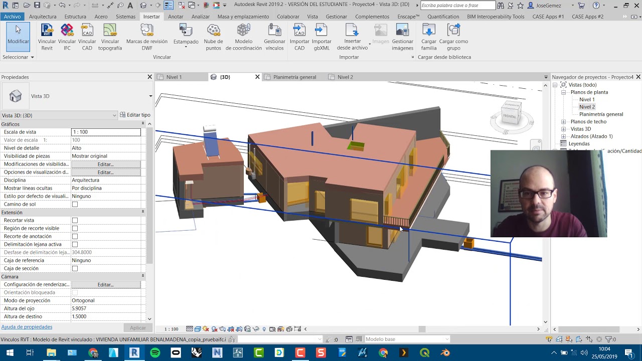 Importar y vincular IFC en Revit