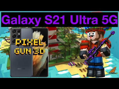 Playing Pixel Gun on the Galaxy S21 Ultra 5G!!! (Pixel Gun 3D)
