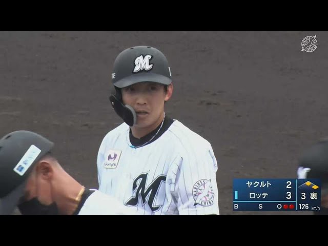 【ファーム】マリーンズ・菅野剛士のタイムリーヒットで勝ち越しに成功!! 2022年6月17日 千葉ロッテマリーンズ 対 東京ヤクルトスワローズ