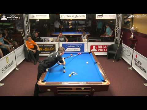 Stuttgart Open 2015, No. 25, 1/2 Final, Kevin Schiller vs. Sebastian Staab, 10-Ball, Pool-Billard
