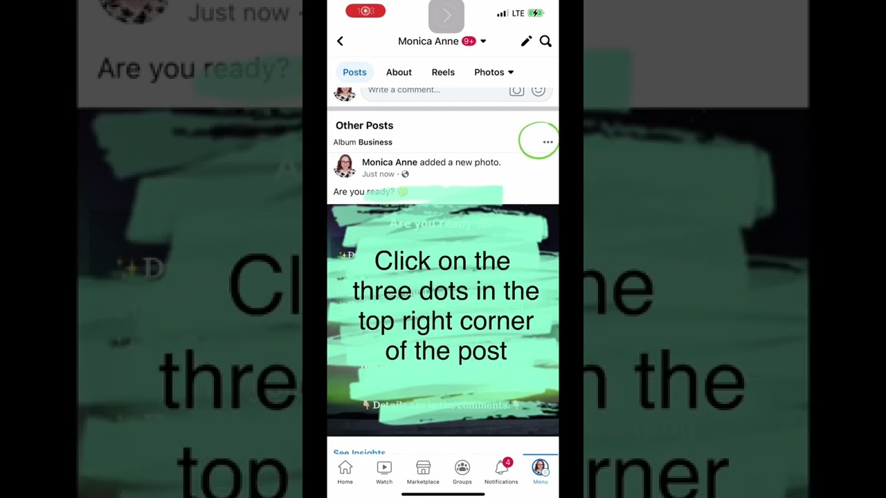Pin your posts to the top of your Facebook