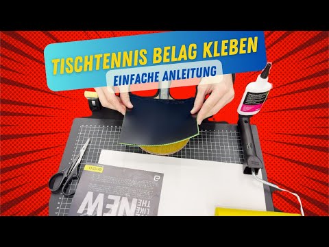 Tischtennis Belag kleben - Anleitung (schnell und einfach!)