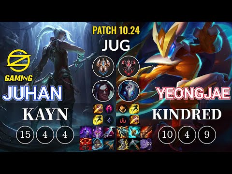 OZ Juhan Kayn vs YeongJae Kindred Jungle - KR Patch 10.24