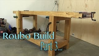 Build a solid workbench on a budget (split top roubo) Part 3 - Cutting the Slabs tenon