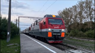 ЭП1М-468 с пассажирским поездом #рязанскаяобласть