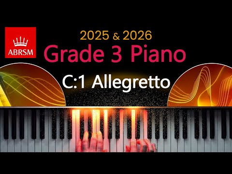 ABRSM 2025 & 2026 - Grade 3 Piano Exam - C:1 ~ Allegretto ~ Béla Bartók