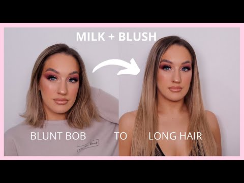 HOW I WENT FROM BLUNT BOB TO LONG HAIR | MILK + BLUSH