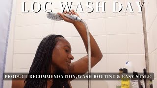 Loc Wash Day  and Style  (no retwist)
