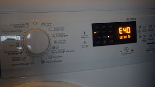 How to Fix E40 Error Electrolux Washingmachine! E40 Error!