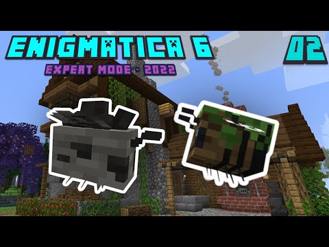 Lets Play Enigmatica 6 Expert EP 2 - Finding our Old Home from Pre-Alpha Testing! Natures Compass!