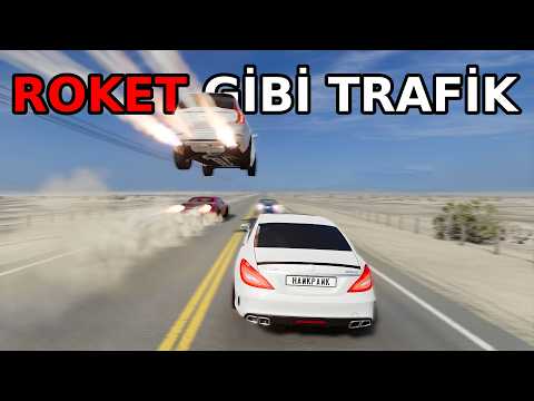 Beam.ng Ama Trafik Araçları Roket Gibi!