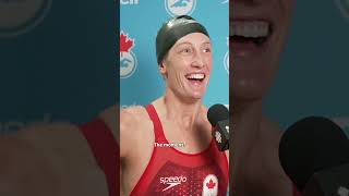 Taylor Ruck gets 100m hat truck at Canadians Swimming Trials in Montreal!