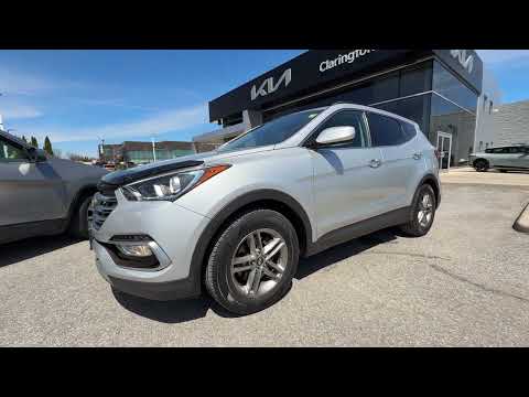 2018 Hyundai Santa Fe Sport in Silver for sale at Clarington Kia in Bowmanville, ON