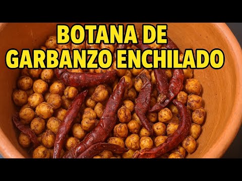 Rica botana mexicana de Garbanzos enchilados,l receta facil #garbanzos #botanamexicana