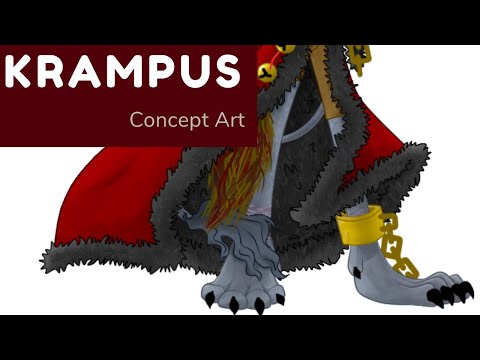 Krampus - character concept art - SPEEDPAINT