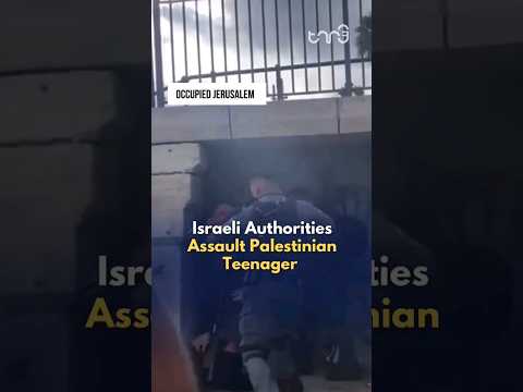 ⁣Israeli forces assault Palestinian teenager in #Jerusalem for no apparent reason #news