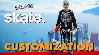 All the Customization Options in the new SKATE game!