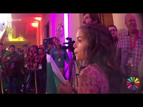 JESC2017 Mariana Venâncio na red carpet do Junior Eurovision Song Contest  RTP