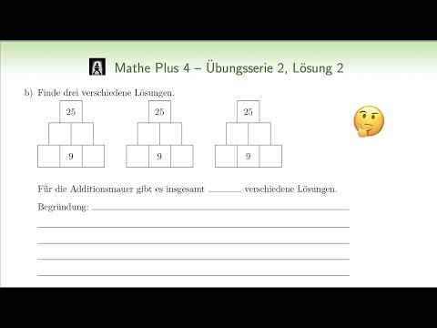 Findest du alle Lösungen für diese Zahlenmauer?