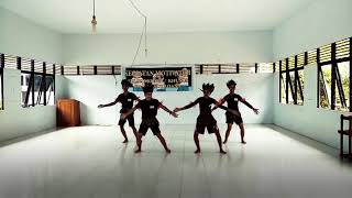 Download lagu Tarian Kreasi Sajojo MUDAH Untuk 4 Orang. (With Music) mp3