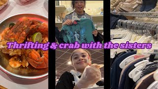 Thrifting and crab with the sisters