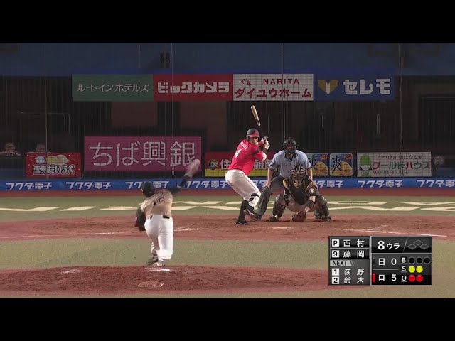 【8回裏】ファイターズ・西村 打者3人を完璧に抑え込むピッチングを見せる!! 2019/7/10 M-F