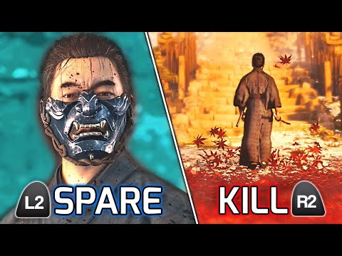 Ghost of Tsushima: KILL or SPARE - Both Ending Choices [PS4 PRO]