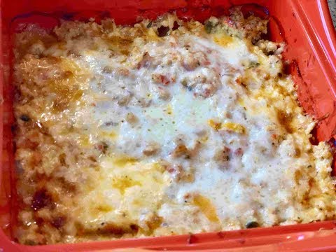 Cheesy Sausage Hash Brown Casserole