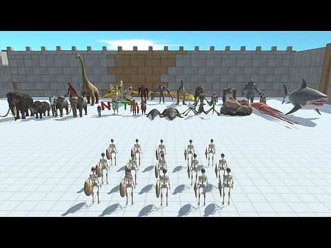 15X Skeleton VS Boss & Miniboss - Animal Revolt Battle Simulator