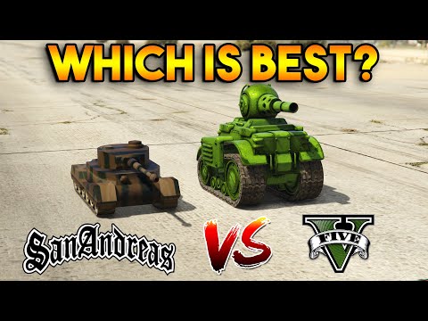 GTA 5 RC TANK VS GTA SAN ANDREAS RC TANK - WHICH IS THE BEST?