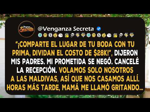 “¡Comparte el lugar de tu boda con tu prima!”, exigieron mis padres. Horas más tarde, mamá me llamó