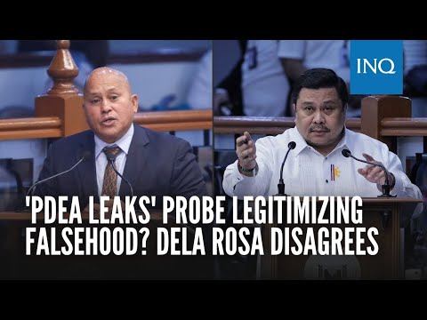 'PDEA leaks' probe legitimizing falsehood? Dela Rosa disagrees