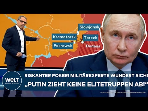 UKRAINE-KRIEG: Riskanter Poker von Putin! Experte wundert sich! "Er zieht keine Elitetruppen ab!"