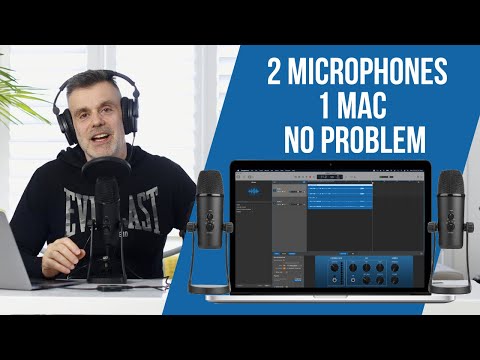 How to connect two USB microphones into 1 mac?