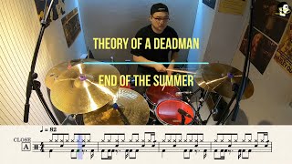 [Rock cover] Theory of a deadman - End of the summer | Drum Cover, 악보, Score, Sheet