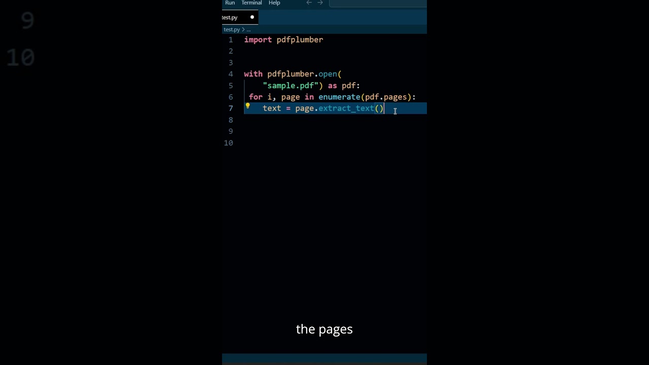 Extract text from PDFs with Python! 🐍