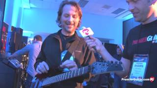 Video thumbnail for NAMM '13 - Line 6 James Tyler Variax JTV-89F, StageSource L2t Loudspeaker Demos by Premier Guitar